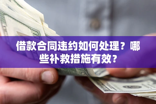 武汉借款合同违约如何处理？哪些补救措施有效？
