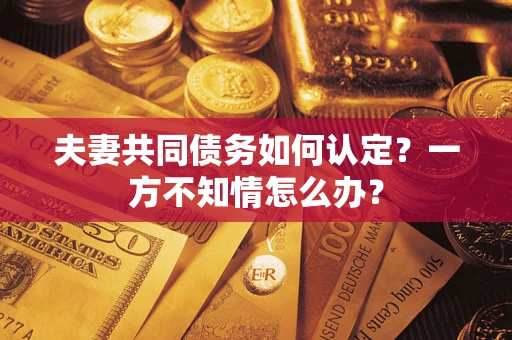 武汉夫妻共同债务如何认定？一方不知情怎么办？