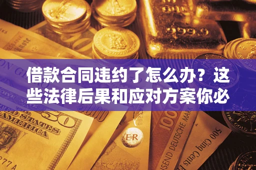 武汉借款合同违约了怎么办？这些法律后果和应对方案你必须知道