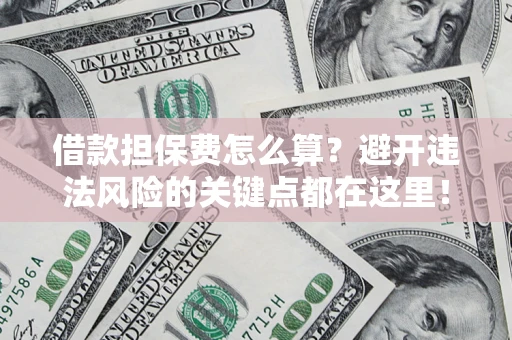 武汉借款担保费怎么算？避开违法风险的关键点都在这里！