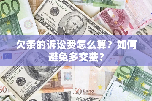 武汉欠条的诉讼费怎么算？如何避免多交费？