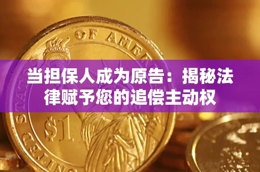 武汉当担保人成为原告：揭秘法律赋予您的追偿主动权