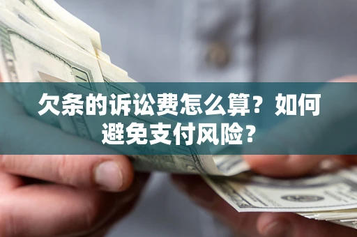 武汉欠条的诉讼费怎么算？如何避免支付风险？