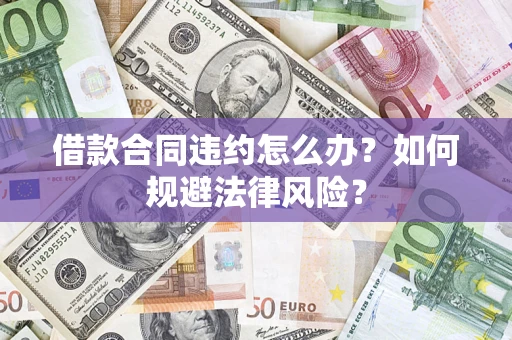 武汉借款合同违约怎么办？如何规避法律风险？